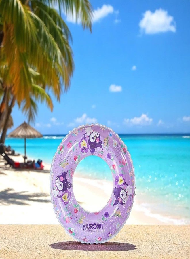 LIGHTER HOUSE Kuromi Inflatable Swimming Ring, Pool and Beach Float for Kids and Adults, Purple, Pack of 01 Pc.-New Model - Image 3