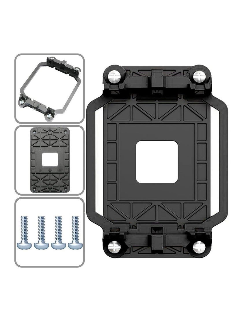 5 PCS CPU Fan Bracket Base for AM2 AM3, Outstanding CPU Cooler Retention Bracket, Black Motherboard Heatsink Fan Stand, Suitabel for AMD AM2 AM3 - Image 2