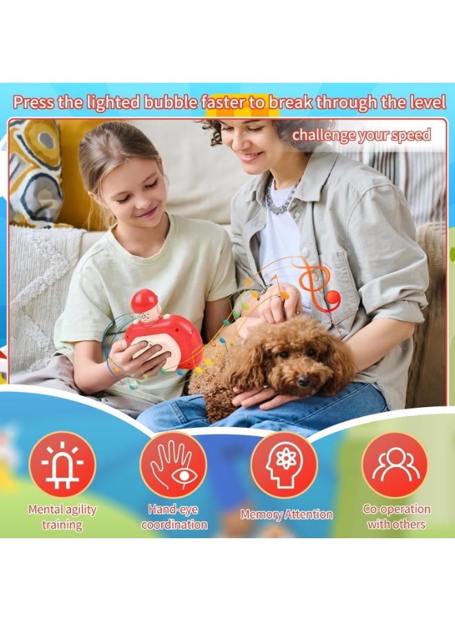 ماريو لعبة فقاعات الدفع السريع، وحدة تحكم ألعاب فقاعات الدفع السريع، ألعاب آلة تخفيف الضغط، لعبة دفع سريعة صغيرة محمولة باليد، لعبة ألغاز البوب، هدية للأولاد والبنات - Image 5