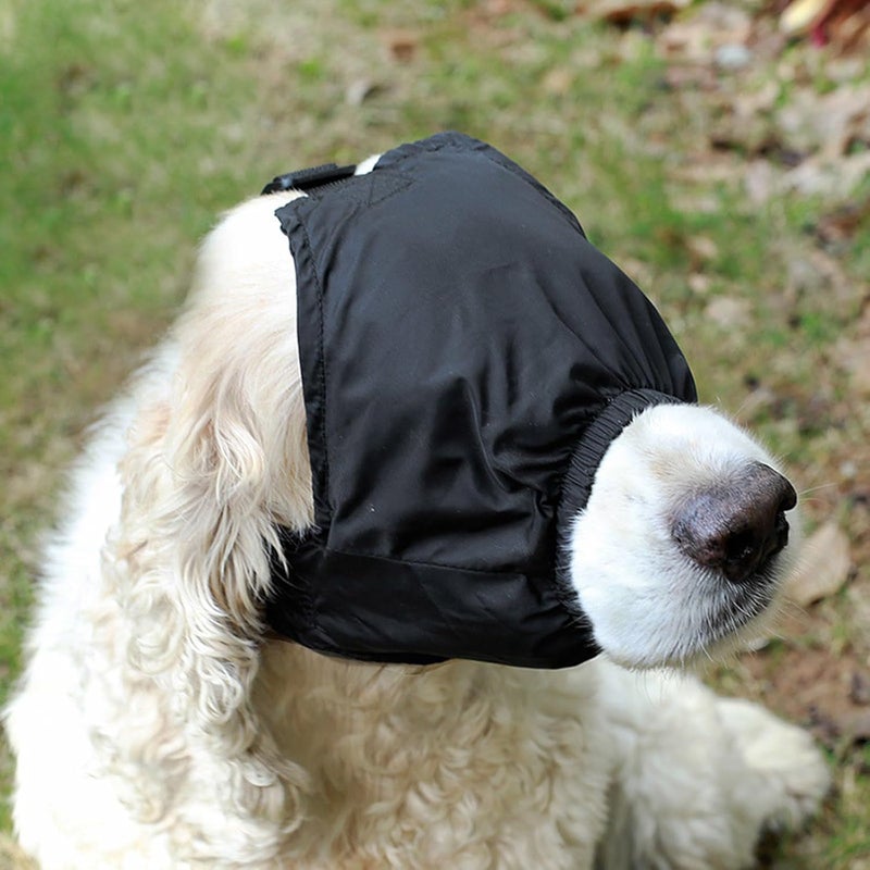 Dog Grooming Head Wrap Soft Pet Eye Covering Fear Reduction Soothing Supply Bathing Blowing Drying Tool Dog Grooming Accessories - Image 4