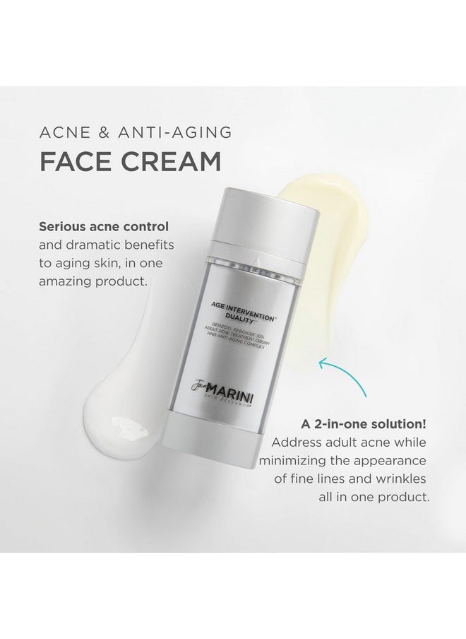 Jan Marini Skin Research - Jan Marini Skin Research Age Intervention Duality - Acne & Anti-Aging Support Face Cream - Clear Skin Support - Beauty & Skincare Product - 1 oz - Image 1