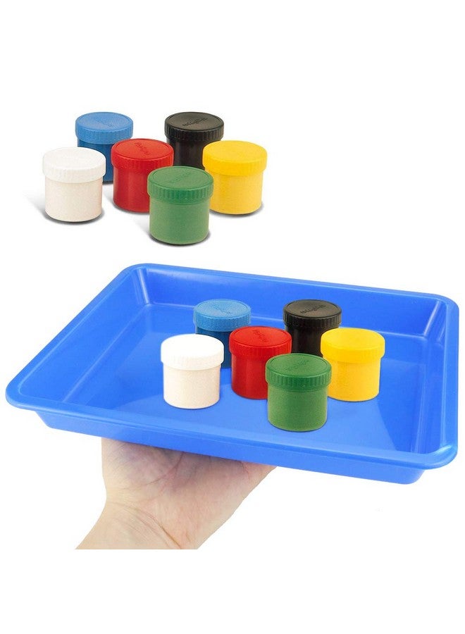 ويوكسبر 5 عبوات من صواني فنية بلاستيكية متعددة الألوان، صينية تنظيم الحرف اليدوية، صينية تقديم للمدرسة، الفن والحرف اليدوية، المشروعات اليدوية، الرسم، الخرز، مستلزمات التنظيم، 5 ألوان - Image 5