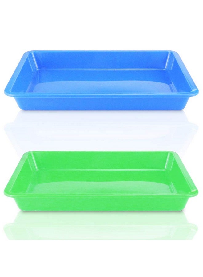 ويوكسبر 5 عبوات من صواني فنية بلاستيكية متعددة الألوان، صينية تنظيم الحرف اليدوية، صينية تقديم للمدرسة، الفن والحرف اليدوية، المشروعات اليدوية، الرسم، الخرز، مستلزمات التنظيم، 5 ألوان - Image 4