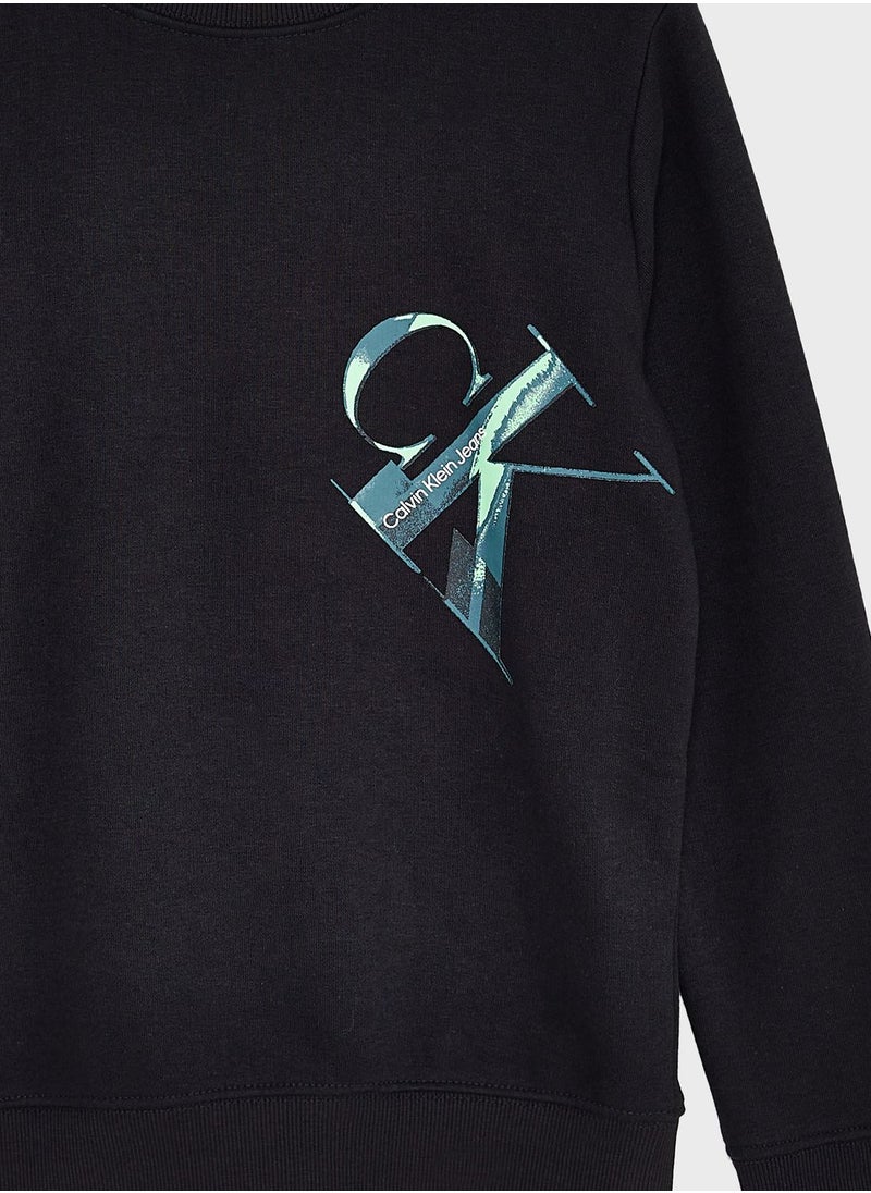 Calvin Klein Jeans - Kids Crew Neck Sweatshirt - Image 1