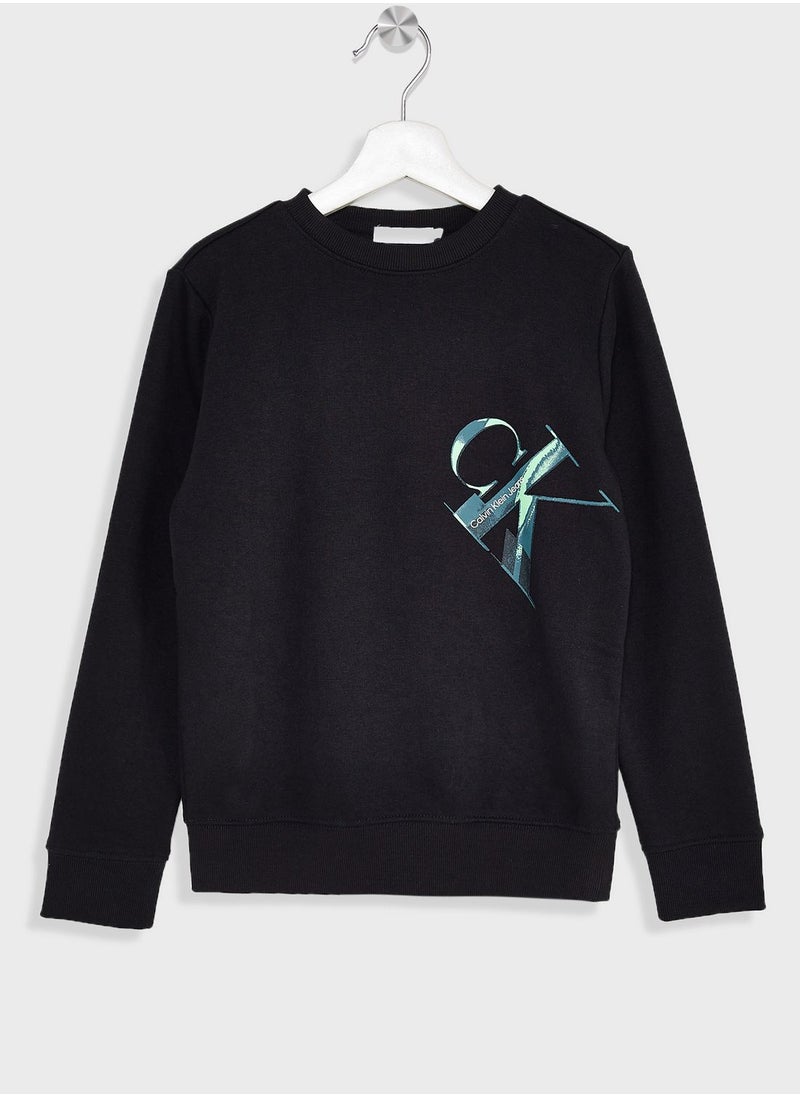 Calvin Klein Jeans - Kids Crew Neck Sweatshirt - Image 1