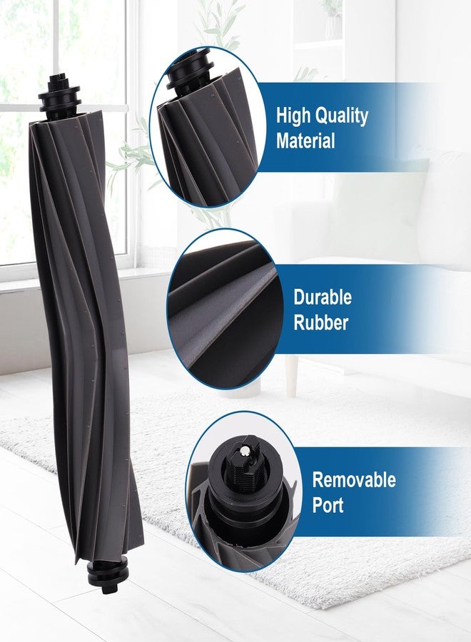 فرشاة أسطوانية رئيسية بديلة للمكنسة الروبوتية Dreame L40 Ultra/ X40 Ultra/ X30 Ultra/ L30 Ultra/ L20 Ultra/ L10s Ultra/ L10s Pro Ultra، بالإضافة إلى فرشاتين متعددتي الأسطح وفرشاة تنظيف واحدة. - Image 3