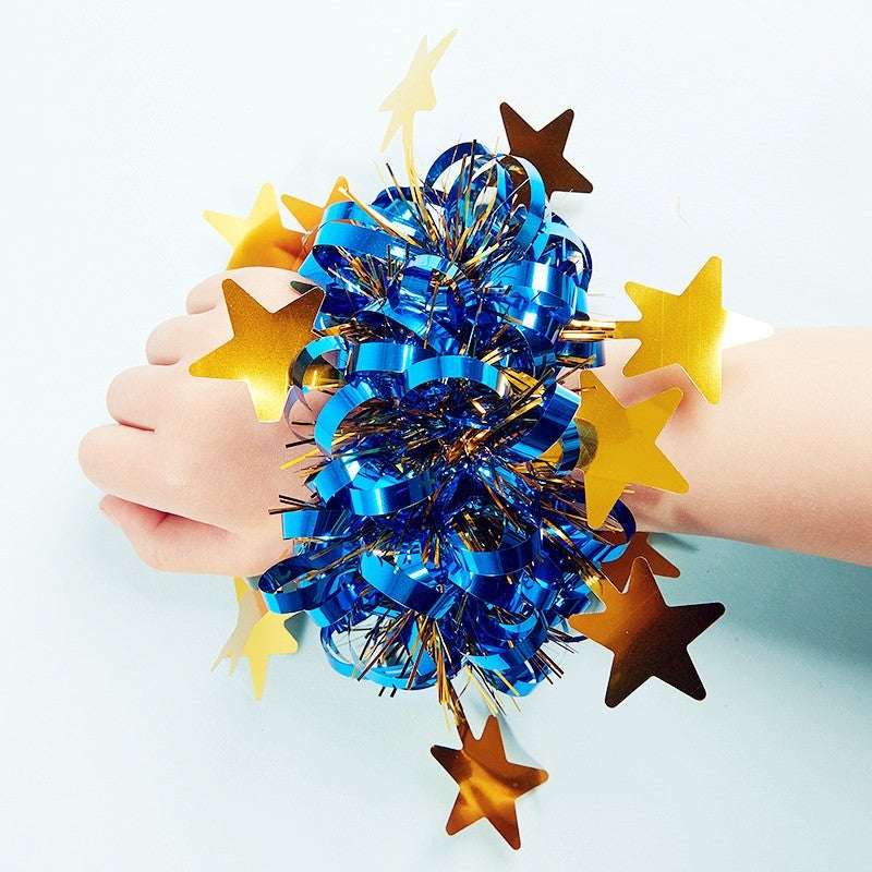 Star Blue Kids' Dance Hand Flower Props for Kindergarten Performances and Sports Events