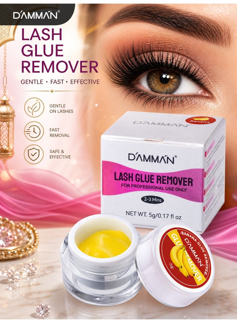 D'AMMA'N Lash Glue Remover fruit eyelash remover Quickly dissolves eyelash glue banana - Image 1