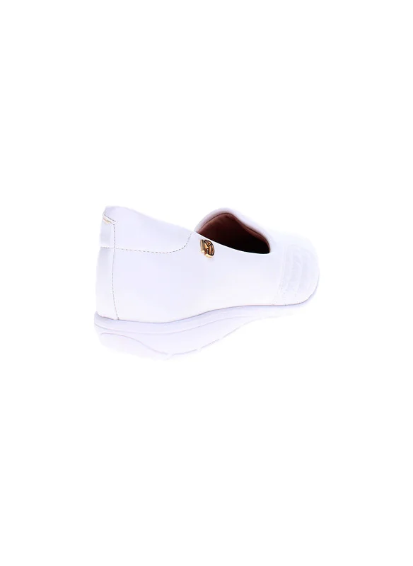 مودار Modare Ladies Closed/Flat Shoes White | Made In Brazil