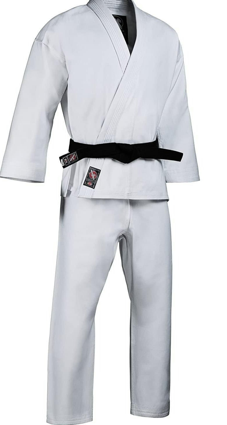 Hayabusa هايابوسا بطل كاراتيه جي – زي كاراتيه تقليدي، أبيض، مقاس A4 - Image 1