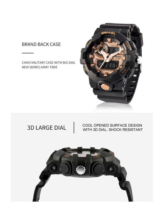 NIBEMINENT Men's Multi-function Dual Display Watch 1642 - Image 2