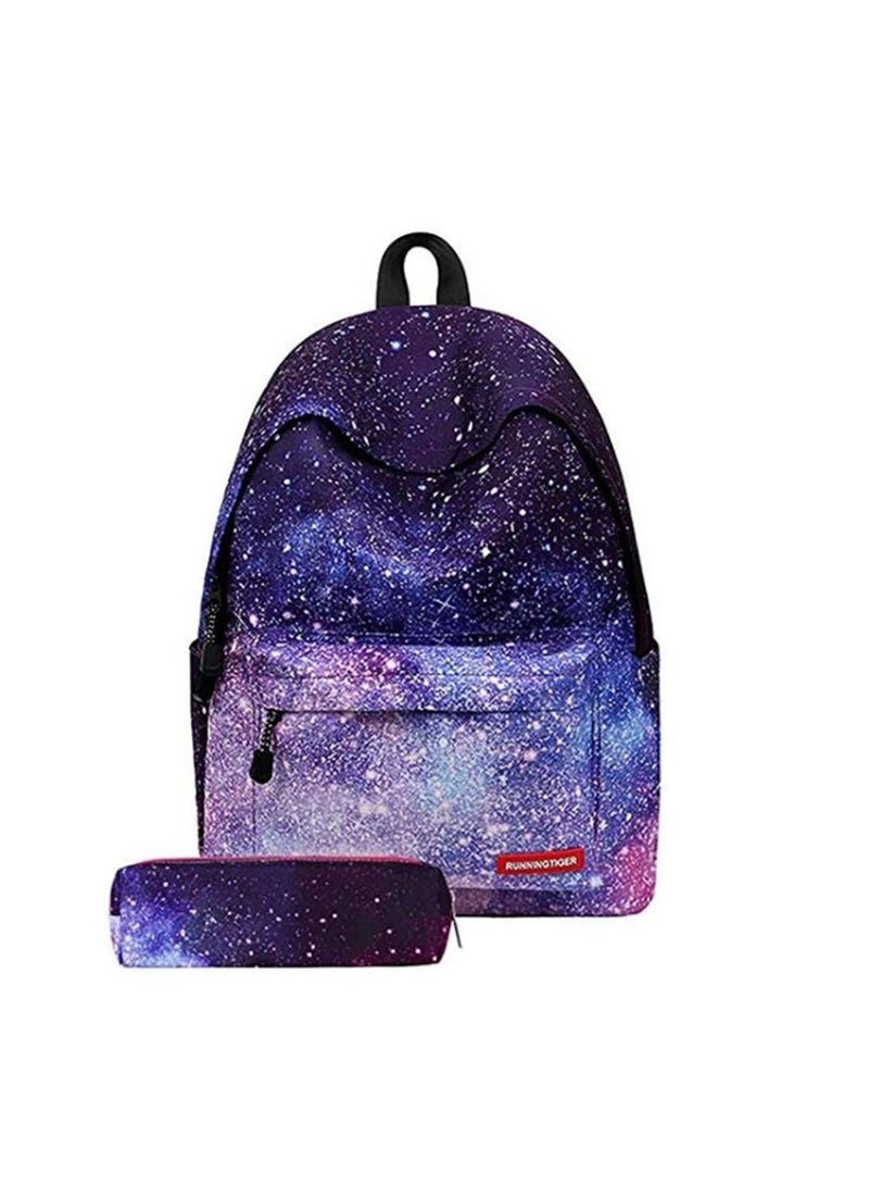Galaxy School Bag Backpack for Teen Teenage Girls Kids - Image 1