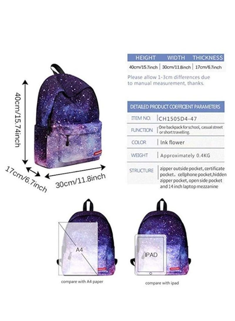 Galaxy School Bag Backpack for Teen Teenage Girls Kids - Image 5