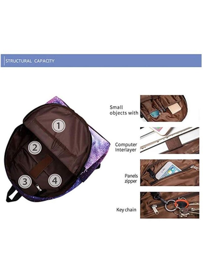 Galaxy School Bag Backpack for Teen Teenage Girls Kids - Image 4
