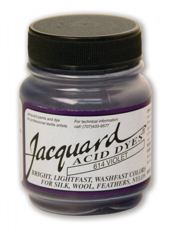 Jacquard Jacquard Acid Dye - Violet - 1/2 Oz Net Wt - Acid Dye for Wool - Silk - Feathers - and Nylons - Brilliant Colorfast and Highly Concentrated  - Image 1