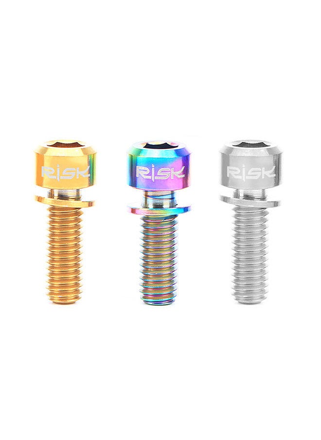 Generic - 4PCS M6×20mm Titanium Ti Bolts Screws for MTB Disc Brake Caliper with Adaptor Spacer - Image 1