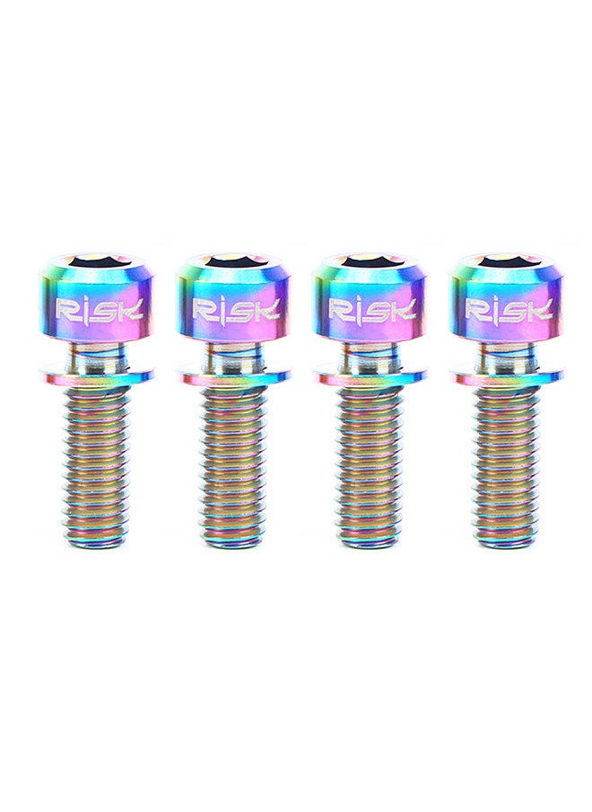 Generic - 4PCS M6×20mm Titanium Ti Bolts Screws for MTB Disc Brake Caliper with Adaptor Spacer - Image 1