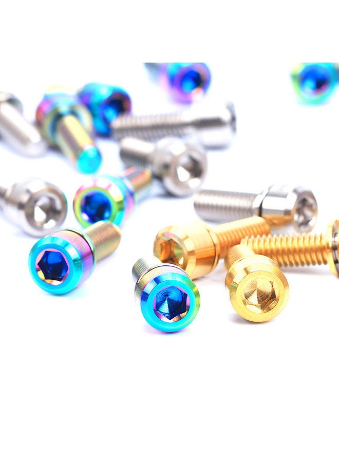 Generic - 4PCS M6×20mm Titanium Ti Bolts Screws for MTB Disc Brake Caliper with Adaptor Spacer - Image 1