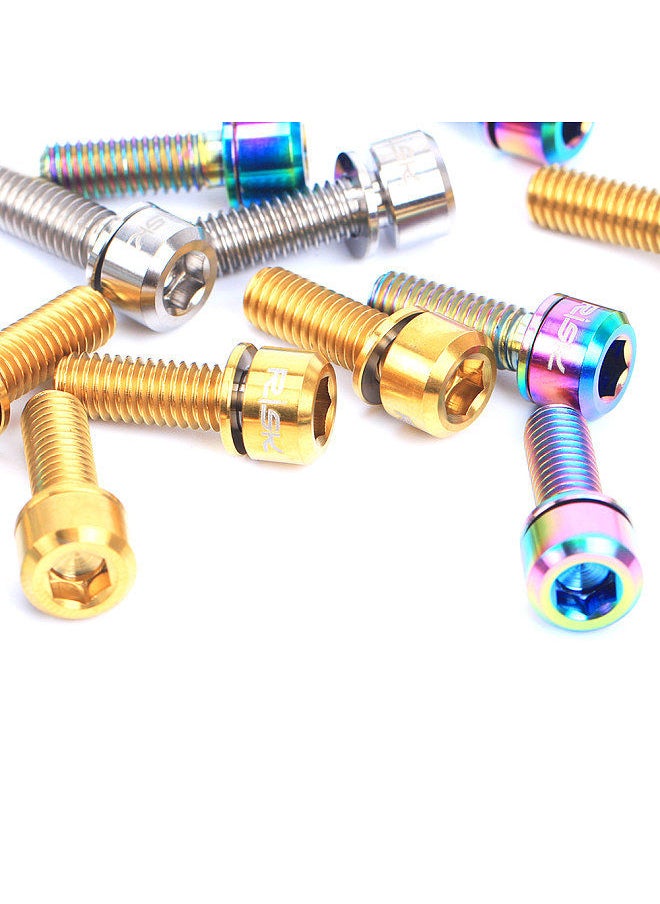 Generic - 4PCS M6×20mm Titanium Ti Bolts Screws for MTB Disc Brake Caliper with Adaptor Spacer - Image 1