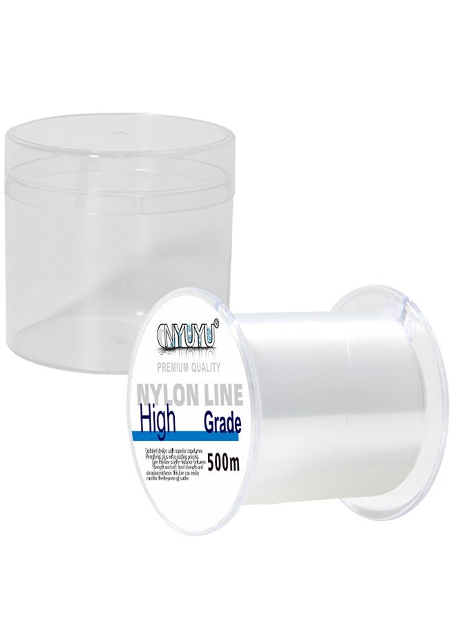 CNYUYU Transparent Fishing Line Nylon Fishing Line Professional Fishing Line Clear Invisible Hanging Wire Fishing Cord for Hanging Decorations Beading Crafts Kite 500Mx0.4 mm - Image 2