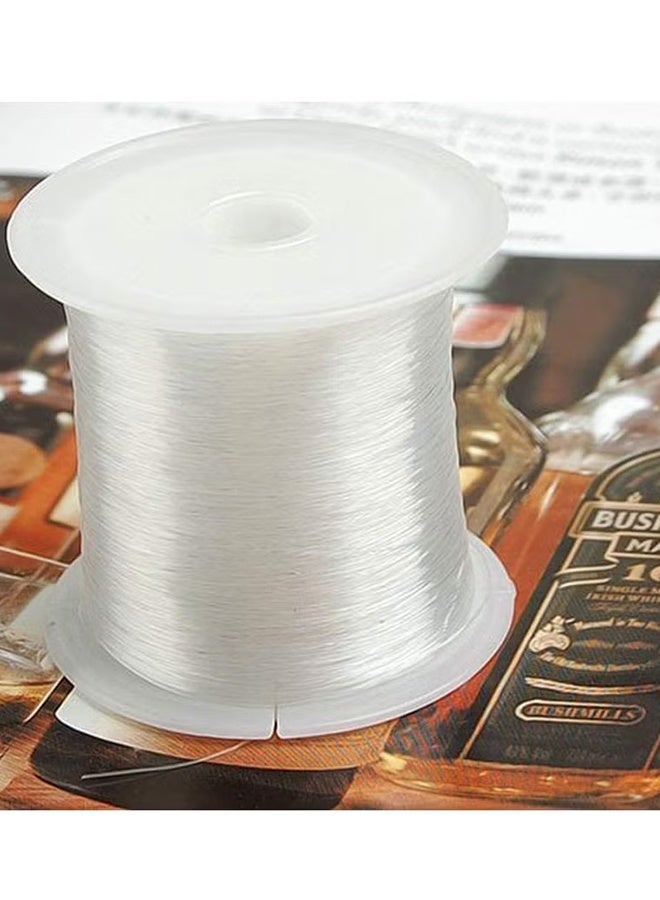 CNYUYU Transparent Fishing Line Nylon Fishing Line Professional Fishing Line Clear Invisible Hanging Wire Fishing Cord for Hanging Decorations Beading Crafts Kite 500Mx0.4 mm - Image 3