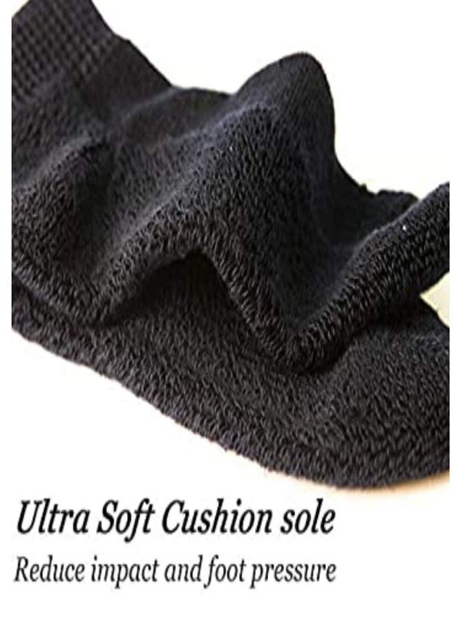 MUKHAKSH (Pack of 6 Pairs = 12 Socks Unisex Boys Girls School Towel Black Ankle Socks with multiple packs - Image 2
