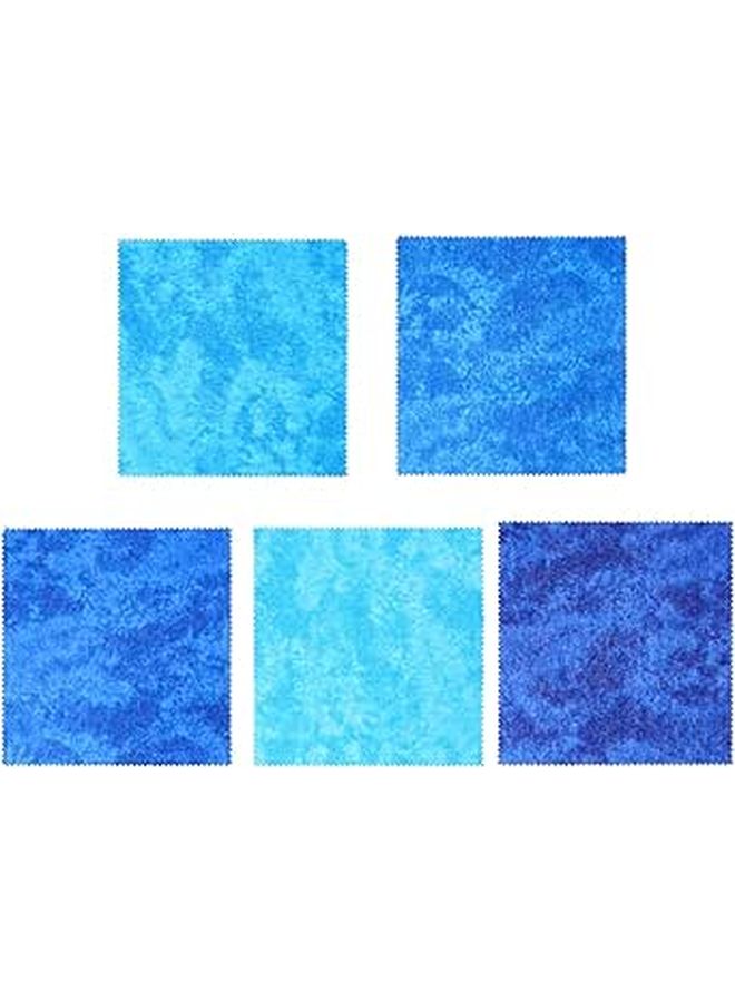 5pcs Gradient Cotton Fabric Patchwork Cloth For Diy Quilting Sewing Crafts Projects - Image 1