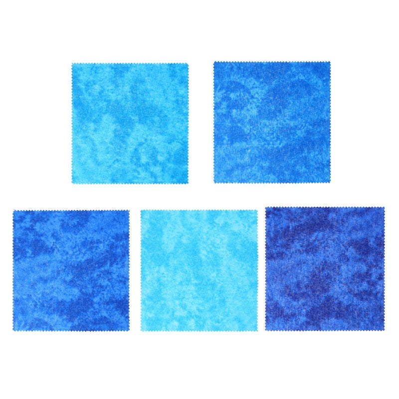 5pcs Gradient Cotton Fabric Patchwork Cloth For Diy Quilting Sewing Crafts Projects - Image 2