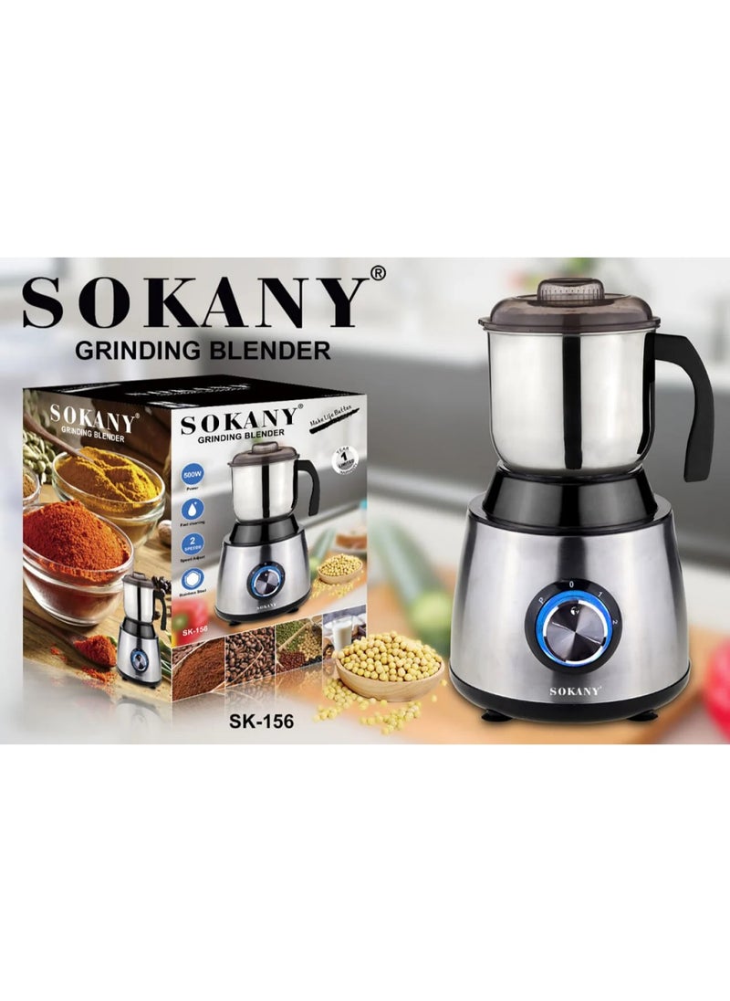 sokany SK-156 Sokany Stainless Steel Large Grinder 500W for Spices and Coffee  - Image 3
