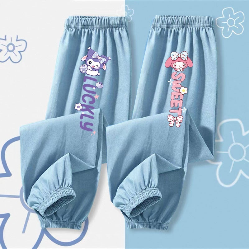 Girls' Pants Summer Thin Anti-Mosquito Pants 2025 Children'S Imitation Tencel Jeans Children'S Ice Silk Summer Pants - Image 4