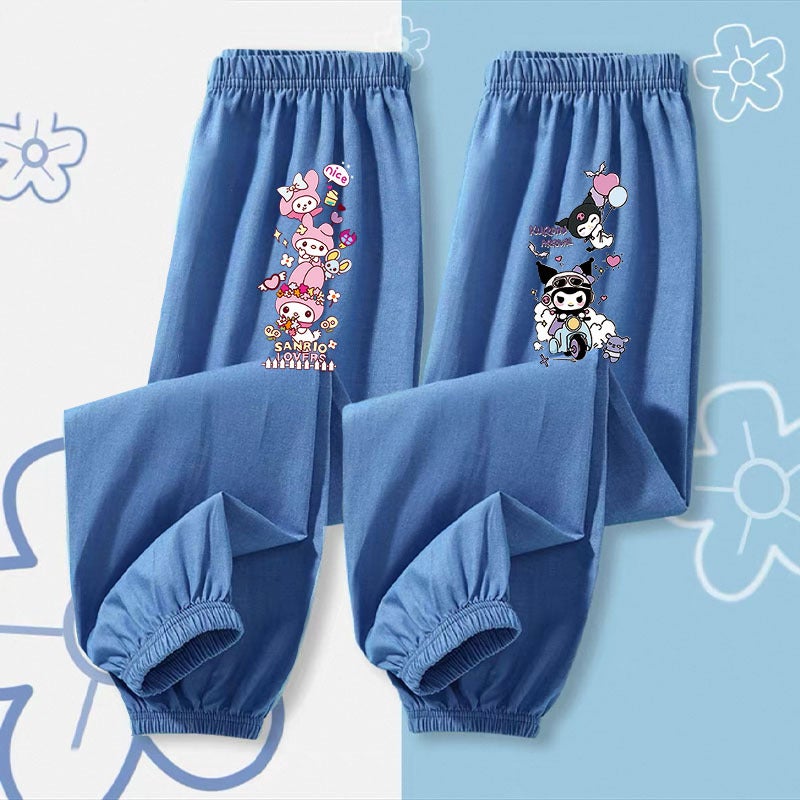 Girls' Pants Summer Thin Anti-Mosquito Pants 2025 Children'S Imitation Tencel Jeans Children'S Ice Silk Summer Pants - Image 5