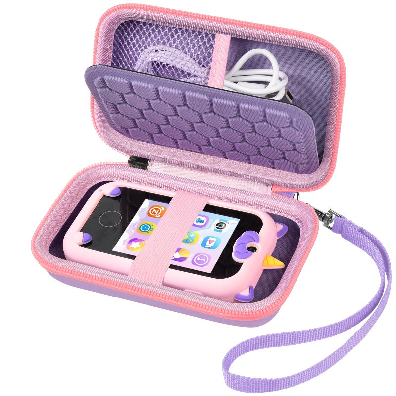 ALKOO ALKOO Kids Toy Smartphone Case Compatible with Kikapabi/for Joozfee/for dancingcow/for Prysyedawn, Learning Toys Holder for Play Cell Phone, SD Card, Over 7 Years Age- Purple  - Image 1