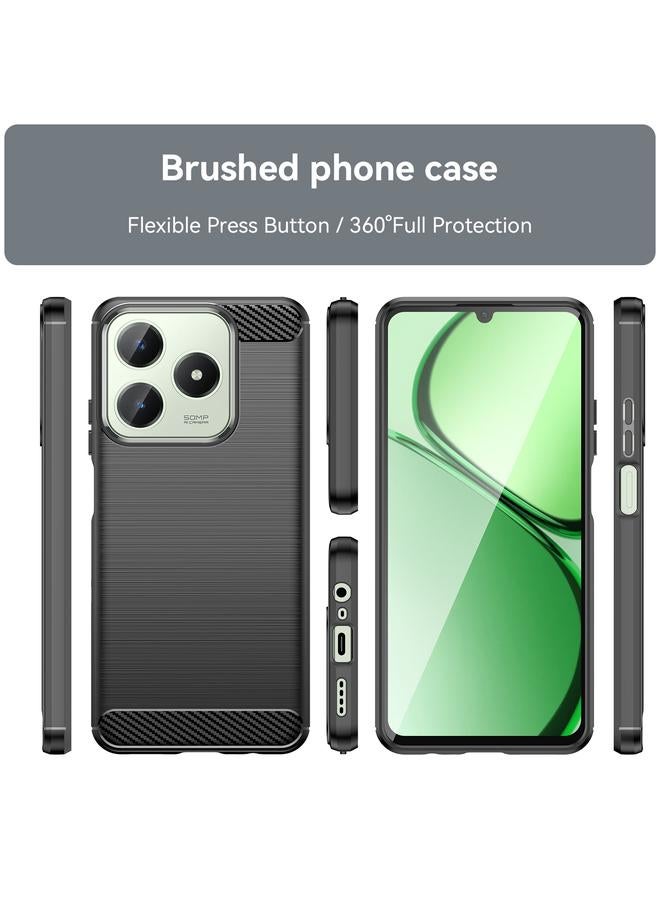 S-TOP Case For Realme C61 Carbon Fiber Brushed Texture TPU Phone Case - Image 2
