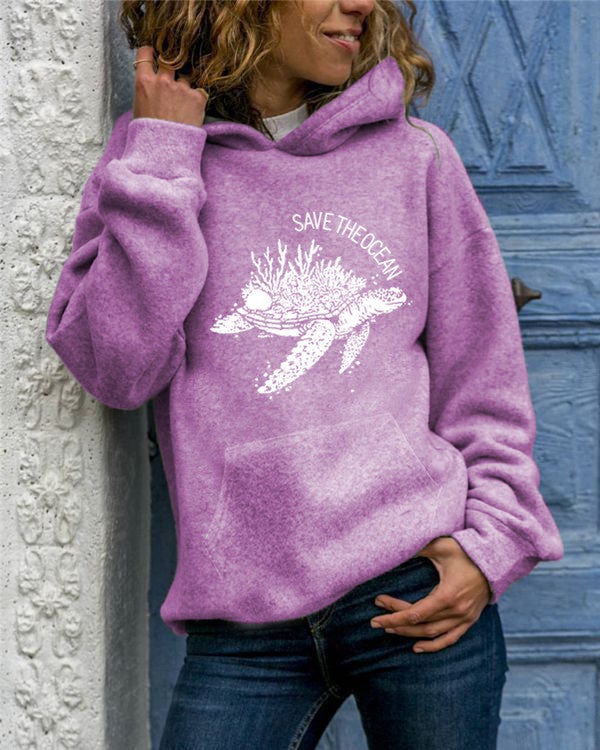 2024 cross-border new Amazon foreign trade European and American womens long sleeve pullover animal printed round neck hooded sweater black hooded