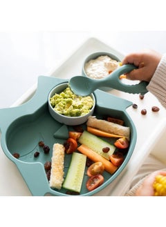 Tidy TOT ®™ Baby Weaning Spoons 2 Pack. Baby Led Weaning Spoon For Self Feeding Babies And Toddler Spoons. Soft Tip Silicone Weaning Spoons. Easy Grip Handle.  - Image 3