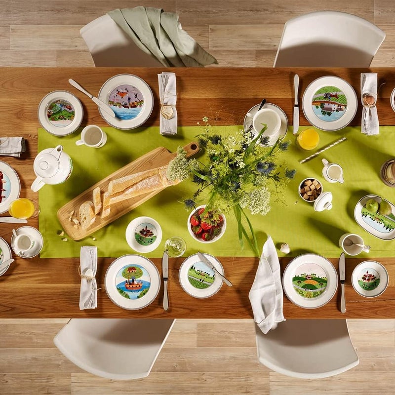 Villeroy & Boch Villeroy  Boch Design Naif Salad Plate 6 Hunter  Dog 825 in Premium Porcelain WhiteColorful  - Image 3