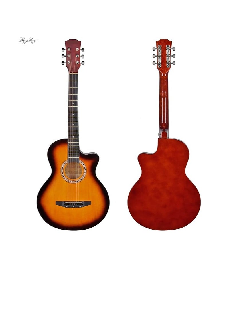 Megarya 38 INCH SUNBURST CLASSICAL GUITAR  - Image 3
