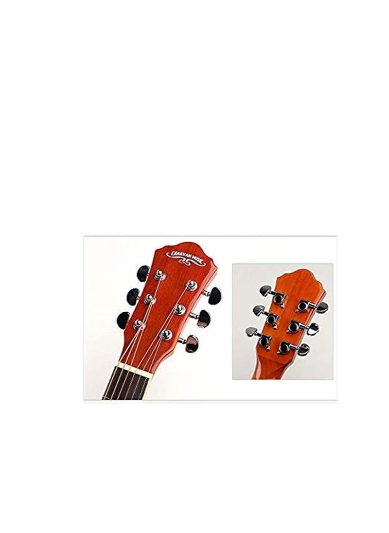 Megarya 38 INCH SUNBURST CLASSICAL GUITAR  - Image 4