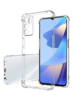 Generic Silicone Transparent TPU Gorilla Anti-shock Protector Camera Shockproof Corners Case for Oppo A16 - Clear 