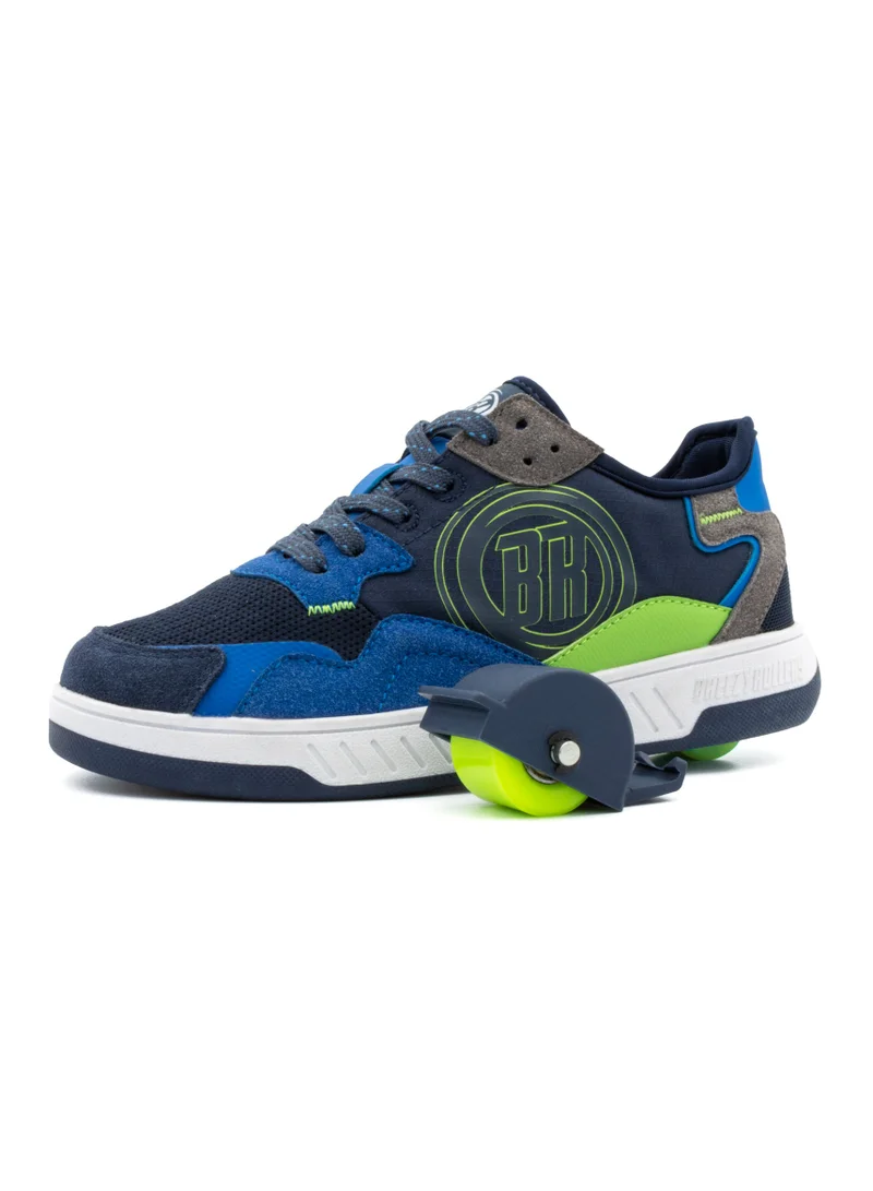 BREEZYROLLERS BREEZY ROLLERS Shoes with Wheels for Children, Roller Skates Sneakers Kids, From Children's Street Shoes to Roller Skates in a Few Seconds, Patented Click System, Trainers with Wheels for Girls & Boys