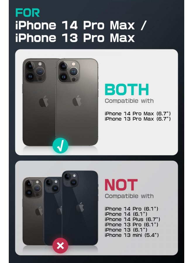 SUPCASE for iPhone 14 Pro Max Case/iPhone 13 Pro Max Case with Camera Cover Stand, [Compatible with MagSafe] [Built-in Belt-Clip] Heavy Duty Magnetic Phone Case for iPhone 14/13 Pro Max, Tilt - Image 2