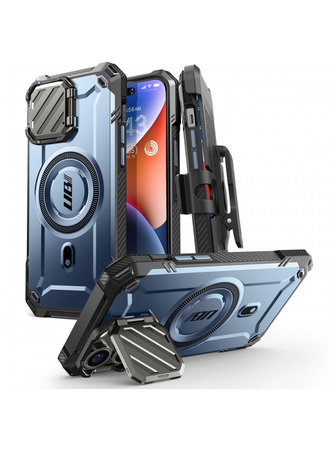 SUPCASE for iPhone 14 Pro Max Case/iPhone 13 Pro Max Case with Camera Cover Stand, [Compatible with MagSafe] [Built-in Belt-Clip] Heavy Duty Magnetic Phone Case for iPhone 14/13 Pro Max, Tilt - Image 1