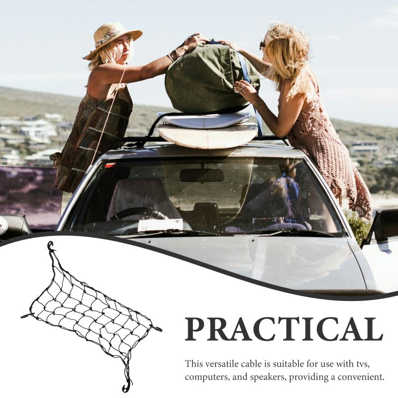 Car Cargo Net Car Roof Luggage Netting Vehicle Roof Cargo Carrier Automotive Roof Mesh Net - Image 3