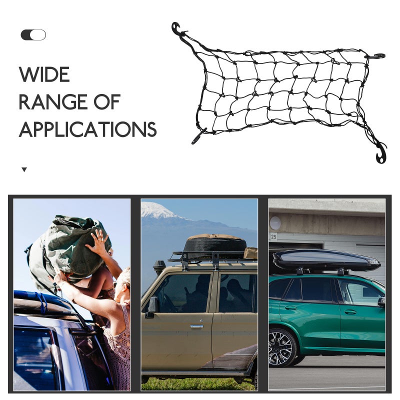 Car Cargo Net Car Roof Luggage Netting Vehicle Roof Cargo Carrier Automotive Roof Mesh Net - Image 4