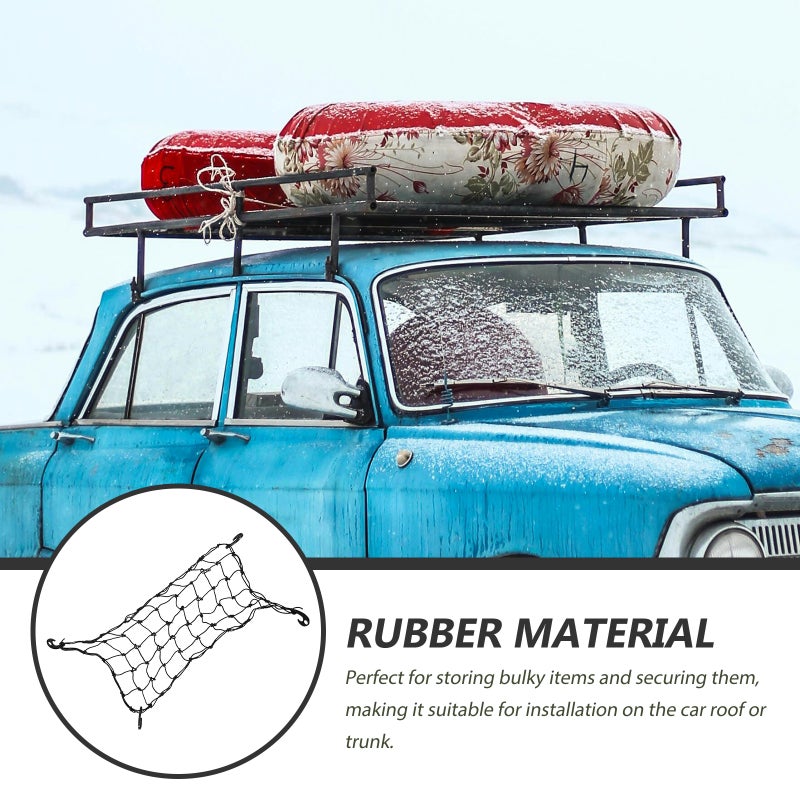 Car Cargo Net Car Roof Luggage Netting Vehicle Roof Cargo Carrier Automotive Roof Mesh Net - Image 5