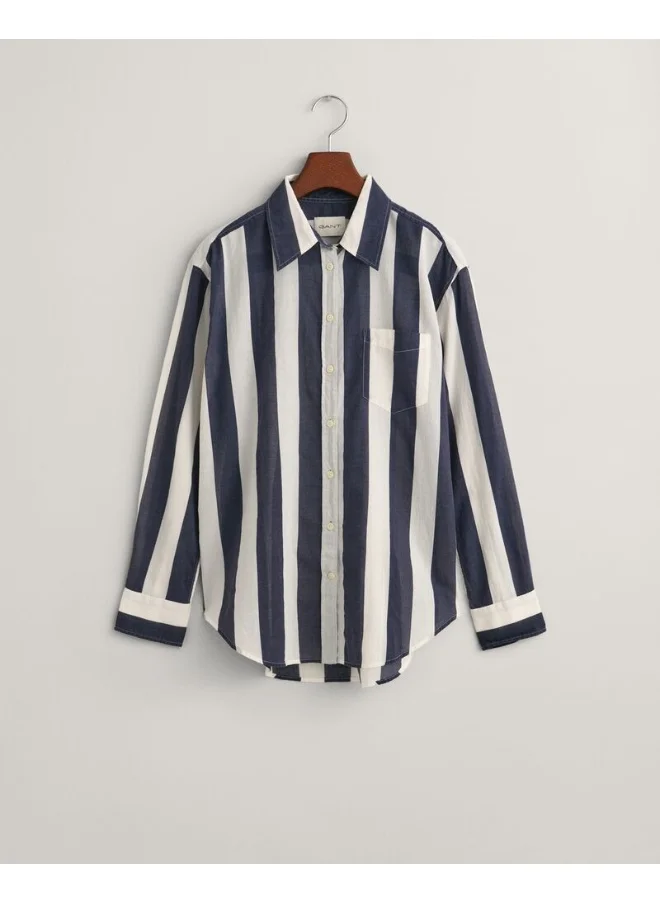 غانت Gant Relaxed Fit Parasol Striped Shirt