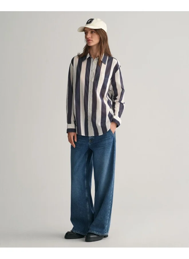 غانت Gant Relaxed Fit Parasol Striped Shirt