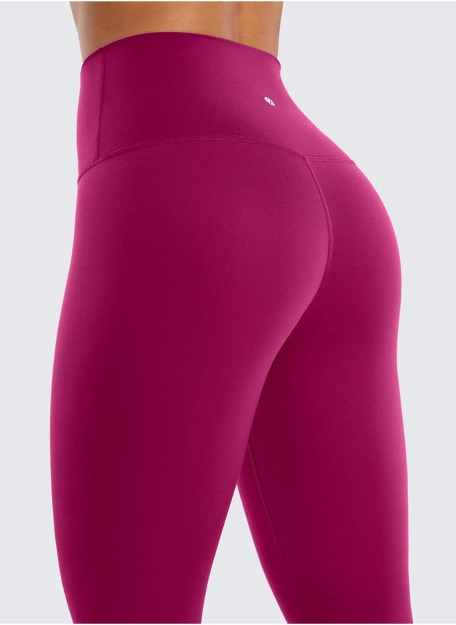 CRZ YOGA - Womens Butterluxe High Waisted Lounge Leggings 19 Inches - Workout Buttery Soft Capris Yoga Pants Magenta Purple Medium - Image 1