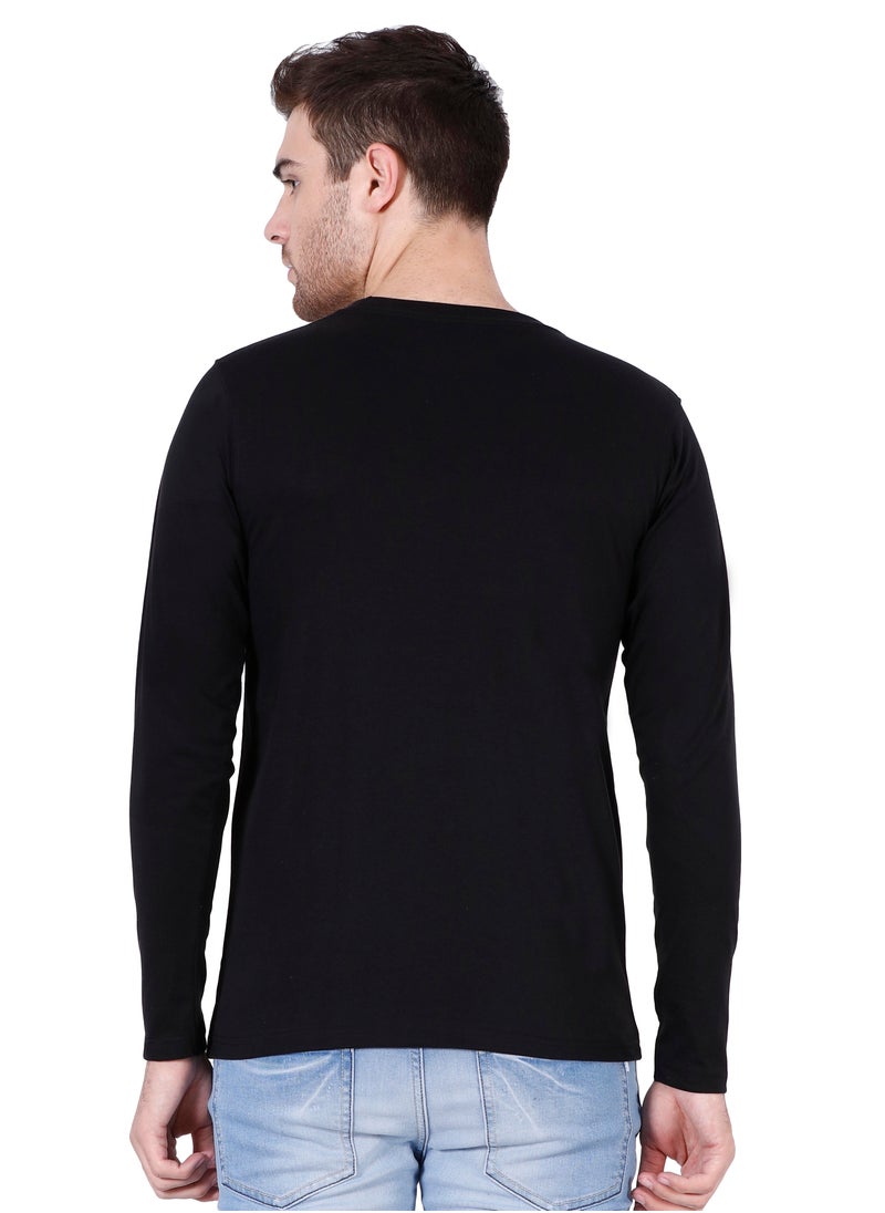 Men's Cotton Full Sleeves Plain Black T-Shirt - pzsku/Z54D743E444F0D5F9B893Z/45/_/1713015660/5f59efd7-3901-42a7-9298-84f5ef99c002