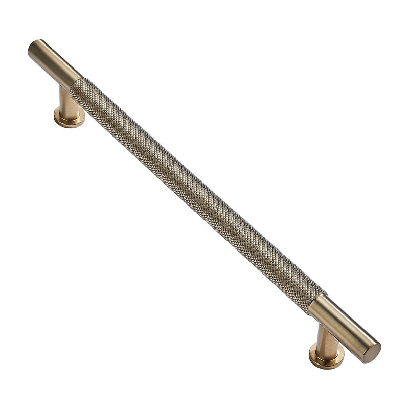 khtumeware 1 Pack 24 Inch610mm Soild Knurled Gold Appliance Pulls Brushed Brass Cabinet Pulls Drawer Pulls Kitchen Hardware Kitchen Handles for Cabinets Cupboard Handles - Image 2